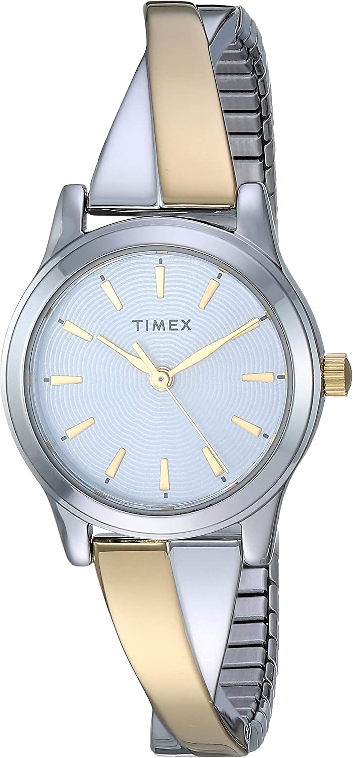 230816063231587_1 Timex Women's Stretch Bangle Crisscross?25mm Watch - Image 1